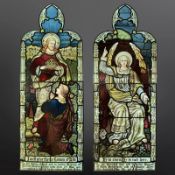 The Alder Family of Sunderland, a dedicated pair of stained glass lancet windows,