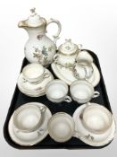16 pieces of KPM tea china.