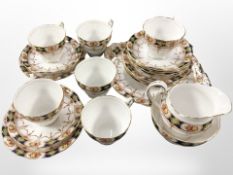 21 pieces of Royal Standard Imari tea china.