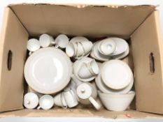 A large quantity of Argberg gilt porcelain tea and dinner wares.