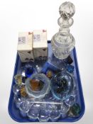 A group of 20th-century Danish glass wares, industrial glass fragments,