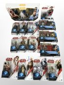 15 Hasbro Disney Star Wars figurines, boxed.
