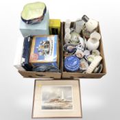 Assorted ceramics including Ringtons china, Maling storm bowl, collector's plates,