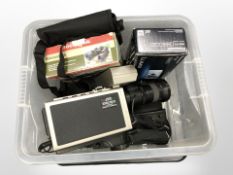 * Withdrawn *A JVC colour video camera, a Panasonic digital camera, pair of Rocktrail binoculars.