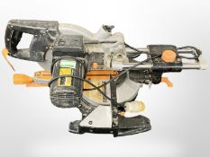 An Evolution multi-purpose sliding mitre saw.