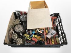 A quantity of cameo die-cast model cars, in boxes, further 20th-century play-worn die-cast cars,