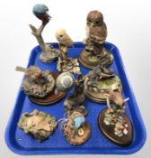 A group of bird ornaments including Country Artists.