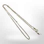 A 9ct yellow gold fine chain, length 50cm. CONDITION REPORT: 1.9g.