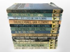 A group of 13 James Bond novels published by Pan Books, circa 1960s/1970s.