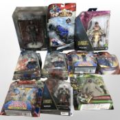 10 Spin Master, Mattel, Dark Horse and other figurines including Game of Thrones, League of Legends,