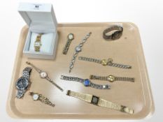 A group of lady's and gent's wristwatches including Timex, Swatch, etc.