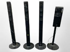 Two Burago 1/18 scale die-cast vehicles, a further Minichamps Jaguar vehicle,