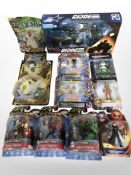 11 Hasbro and other toys including G.I. Joe, Teenage Mutant Ninja Turtles, Marvel, etc., boxed.