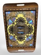 A butterfly wing tray, width 52cm.