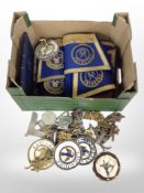 A group of Masonic decorations and ephemera.