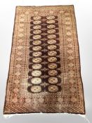 A Lahore Bokhara rug, Pakistan, 163cm x 96cm.