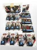 15 Hasbro Disney Star Wars figurines, boxed.