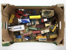 A group of boxed and unboxed die-cast vehicles including Corgi, Matchbox, Dinky, etc.