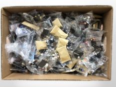 A quantity of World Minifigures figurines including Star Wars, superheroes, etc.