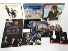 A quantity of vinyl LP records including The Police, Jimi Hendrix, Fleetwood Mac, Eagles,