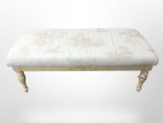 A contemporary footstool,