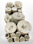 Approximately 89 pieces of Royal Copenhagen tea, coffee and dinner porcelain.
