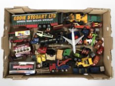 A quantity of mostly unboxed die-cast vehicles including Corgi, etc.
