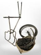 A vintage delivery bike,