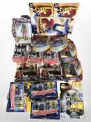 17 Hasbro, Eaglemoss and other toys and collectibles including Transformers, Superman, DC, etc.