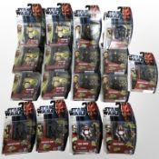 17 Hasbro Star Wars prequel series figurines, boxed.