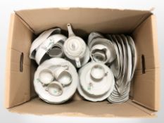 A large quantity of continental porcelain tea and dinner wares.