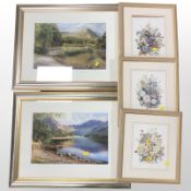 After Paul Harvey : Evening Stroll, limited edition colour print,