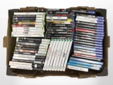 A quantity of Nintendo Wii, Xbox 360 and Playstation 2, 3 and 4, games.