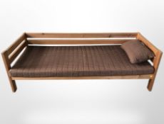 A 20th century Danish pine day bed,