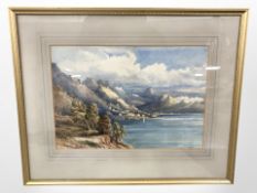 Mary Mostyn (20th century) : Salerno, watercolour, 24cm x 34cm.