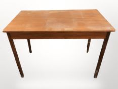 A Danish teak rectangular side table,
