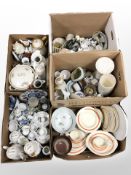 A large quantity of English and continental ceramics, dinner wares, tea china, etc.