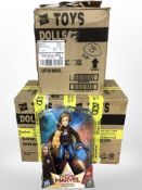 12 Hasbro Captain Marvel figurines, boxed.