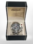 A gent's Ingersoll stainless steel limited edition automatic chronograph wristwatch with visible