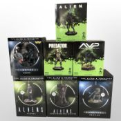 Seven Eaglemoss Hero Collector Alien franchise figurines, boxed.