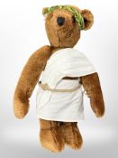 A Past Times Pericles limited edition teddy bear, No. 182 of 300, with certificate.