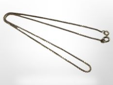 A 9ct yellow gold necklace, length 39 cm. CONDITION REPORT: 3.