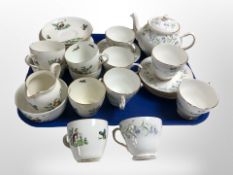 13 pieces of Duchess Herebell tea china, and a further 20 pieces of English tea china.