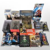13 Hasbro, Funko and other figurines including Harry Potter, Star Wars, Terminator, Avengers, etc.