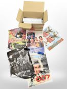 A quantity of reproduction film and music posters including Nirvana, Sex Pistols,