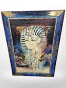 A Bradex Tutankhamun enamelled panel,