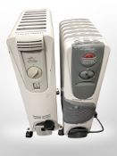 Two De'Longhi radiators.