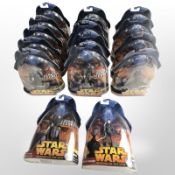 16 Hasbro Star Wars Revenge of the Sith figurines, boxed.
