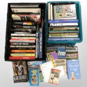 A collection of books and ephemera relating to football and Newcastle United including a Newcastle