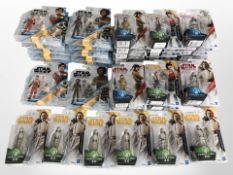 36 Hasbro Disney Star Wars figurines including Resistance, etc., boxed.